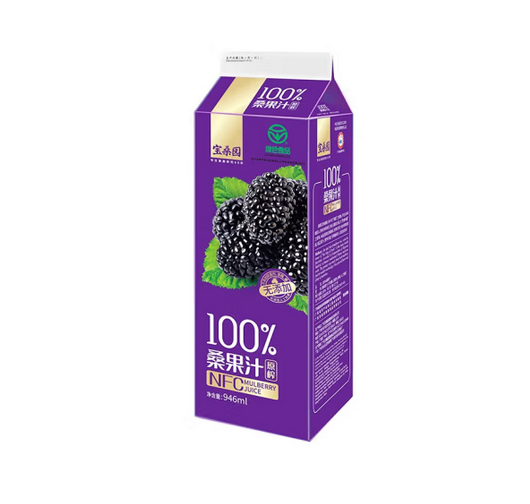 宝桑园桑果汁946ml*1盒 NFC桑葚汁 新老包装随机发货
